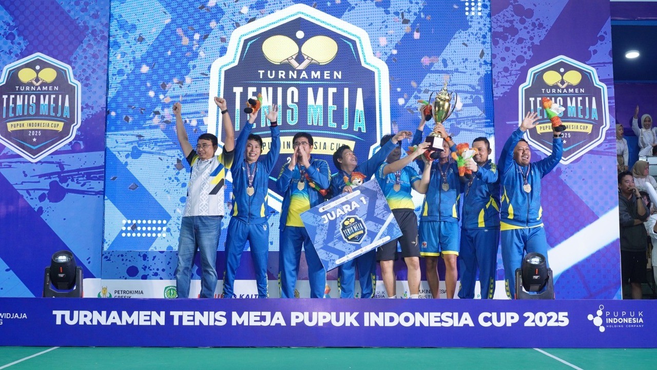 Pusri Jadi Pemenang Tenis Meja Pupuk Indonesia Cup 2025