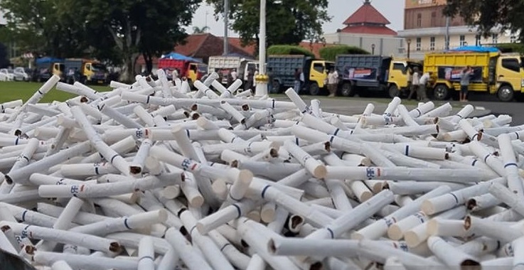 Bea Cukai Kudus Bongkar Peredaran Rokok Ilegal dari Sejumlah Negara