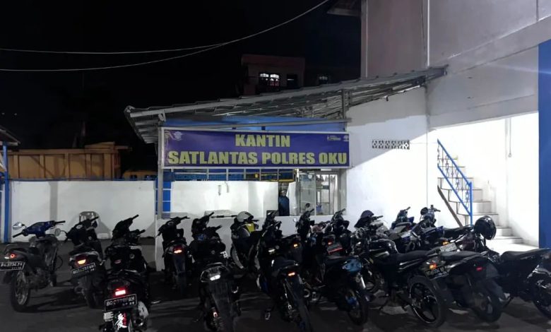 Terlibat Aksi Balap Liar, 19 Motor di Baturaja Dikandangkan