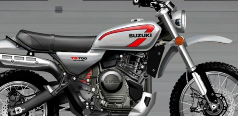 Suzuki Merilis Motor Off-Road Terbaru: TS 700 Apache Motor Trail Berdesain Retro Klasik