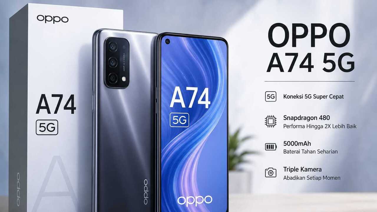 OPPO A74 5G Tawarkan Desain Premium dan Performa Andal untuk Kebutuhan Sehari-hari