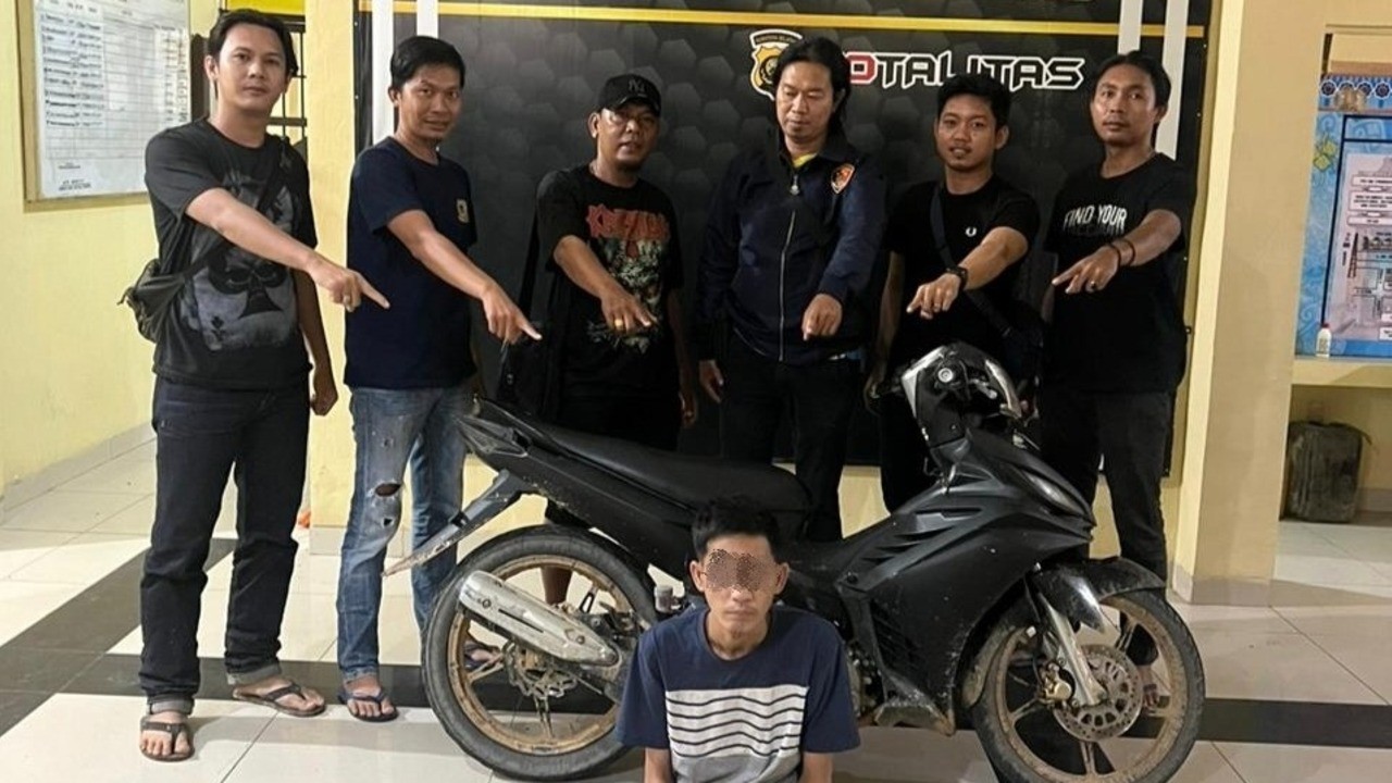 Nekat Curi Motor Warga OKU di Prabumulih, Pemuda ini Ditangkap Tim Singo Timur di Suban Jeriji