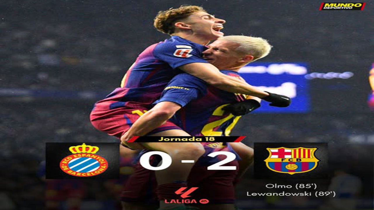 Hasil Barcelona VS Espanyol: Barcelona Bungkam Espanyol 2-0, Blaugrana Makin Kokoh di Puncak.