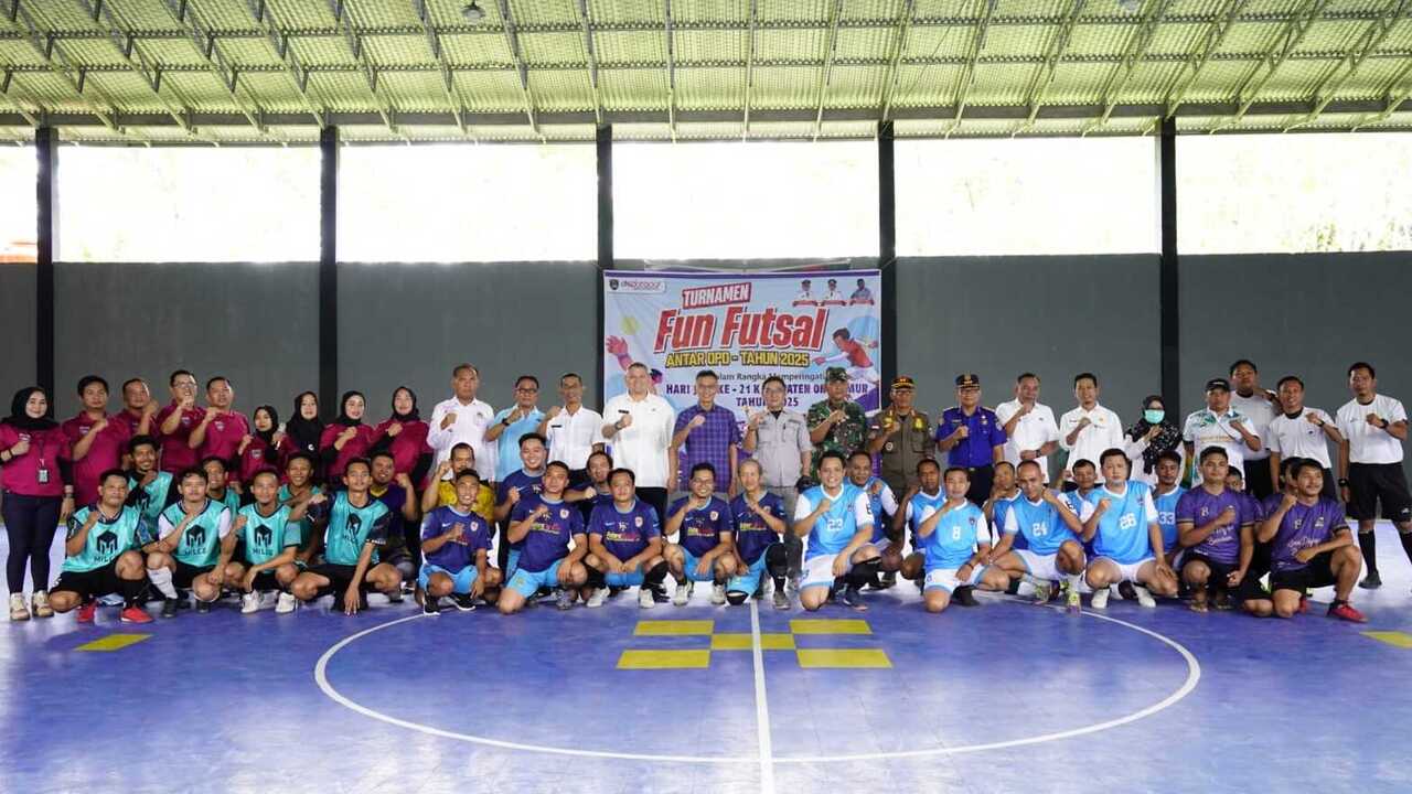 Pemkab OKUT Gelar Turnamen Futsal Antar OPD