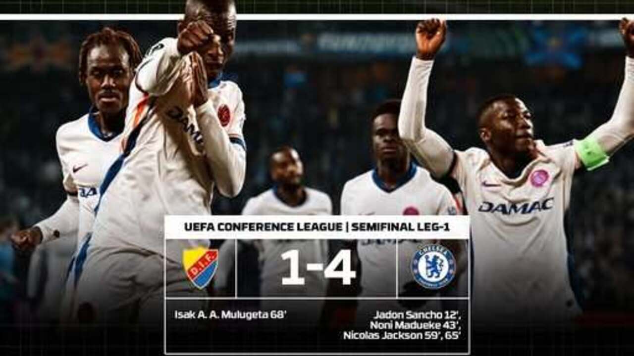 Semifinal Conference League: Chelsea Bungkam Djurgarden 4-1 di Leg Pertama