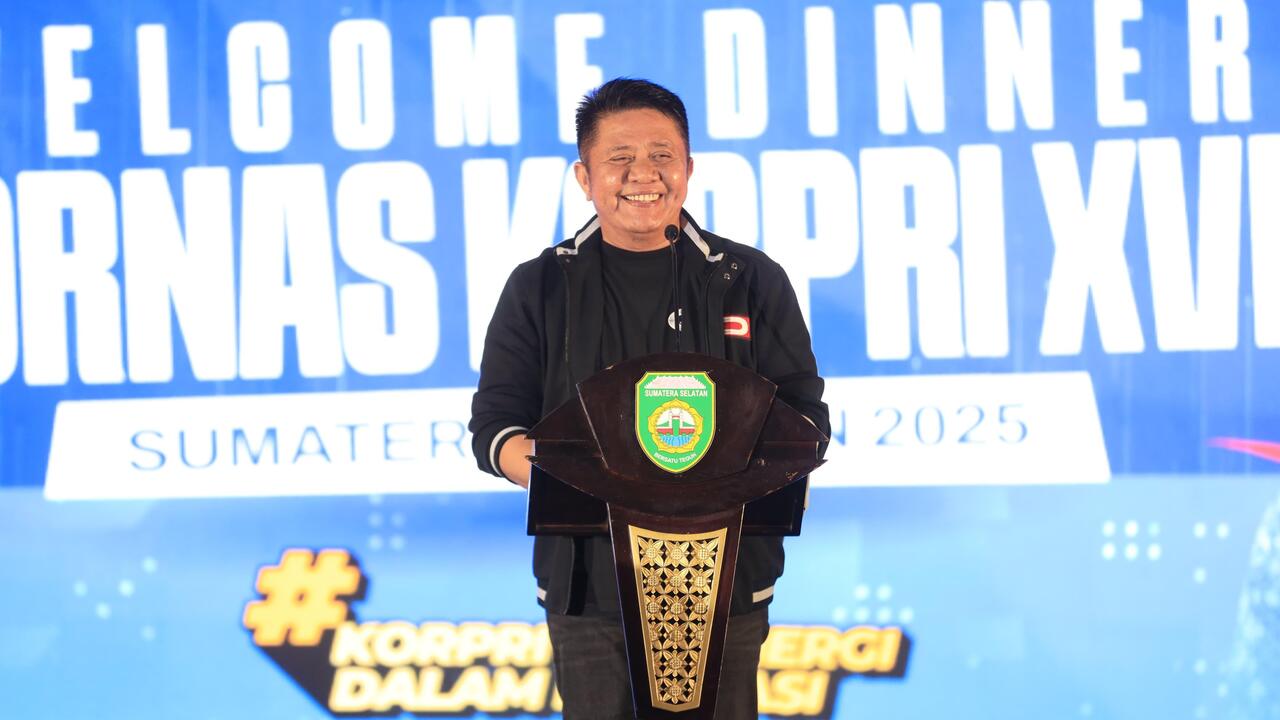 Gubernur Herman Deru Jamu Hangat Kontingen Pornas KORPRI 2025 dengan Kearifan Lokal Sumsel
