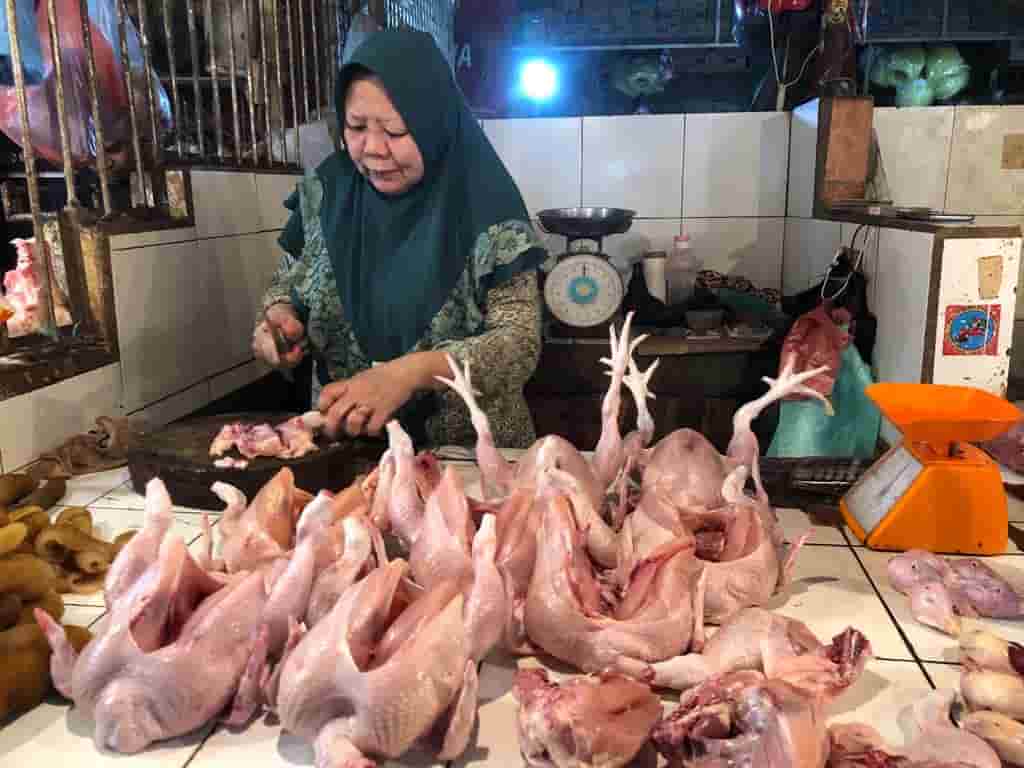 Harga Ayam di Pasaran Turun Jadi Rp30 ribu Per Kilogram