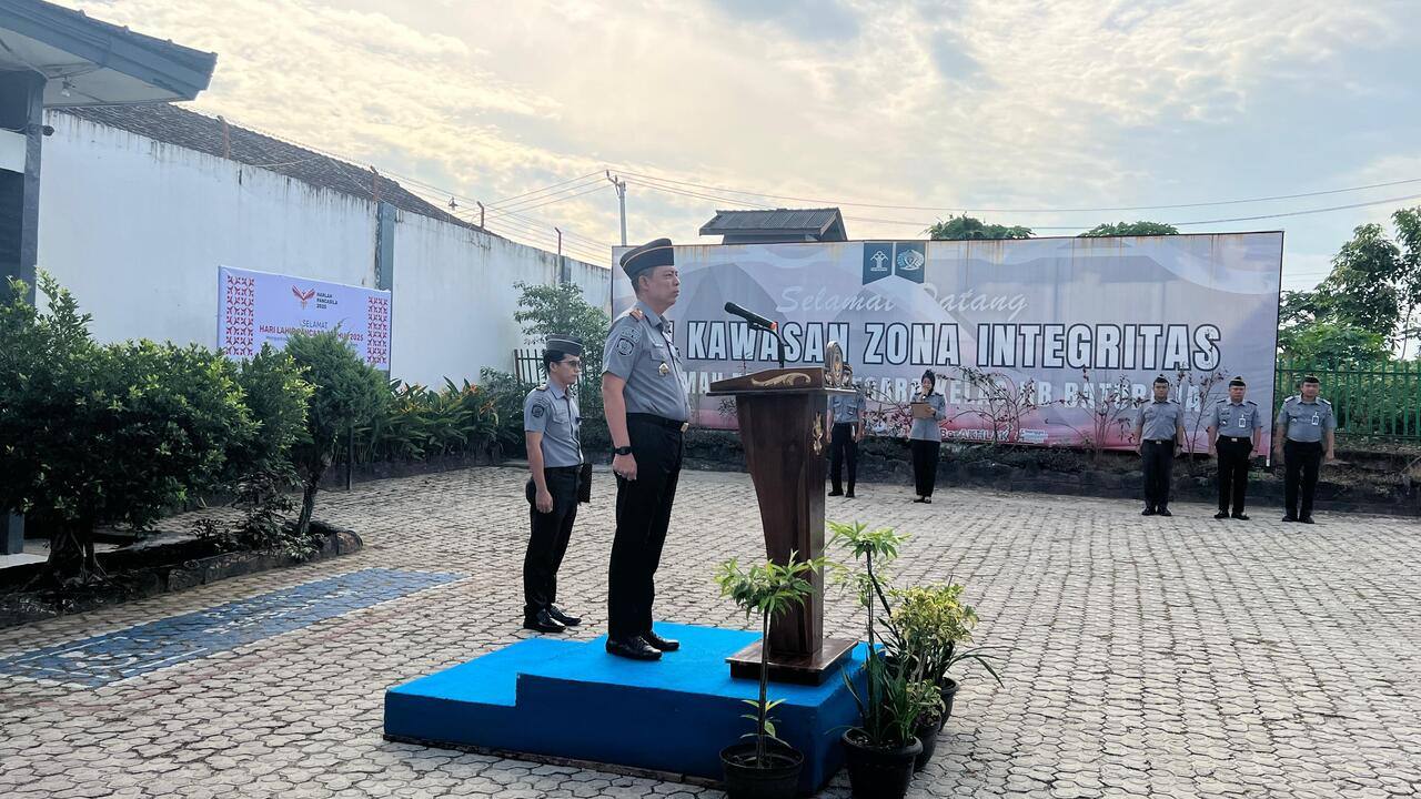 Upacara Hari Lahir Pancasila di Rutan Baturaja: Perkuat Integritas dan Nasionalisme Aparatur Pemasyarakatan
