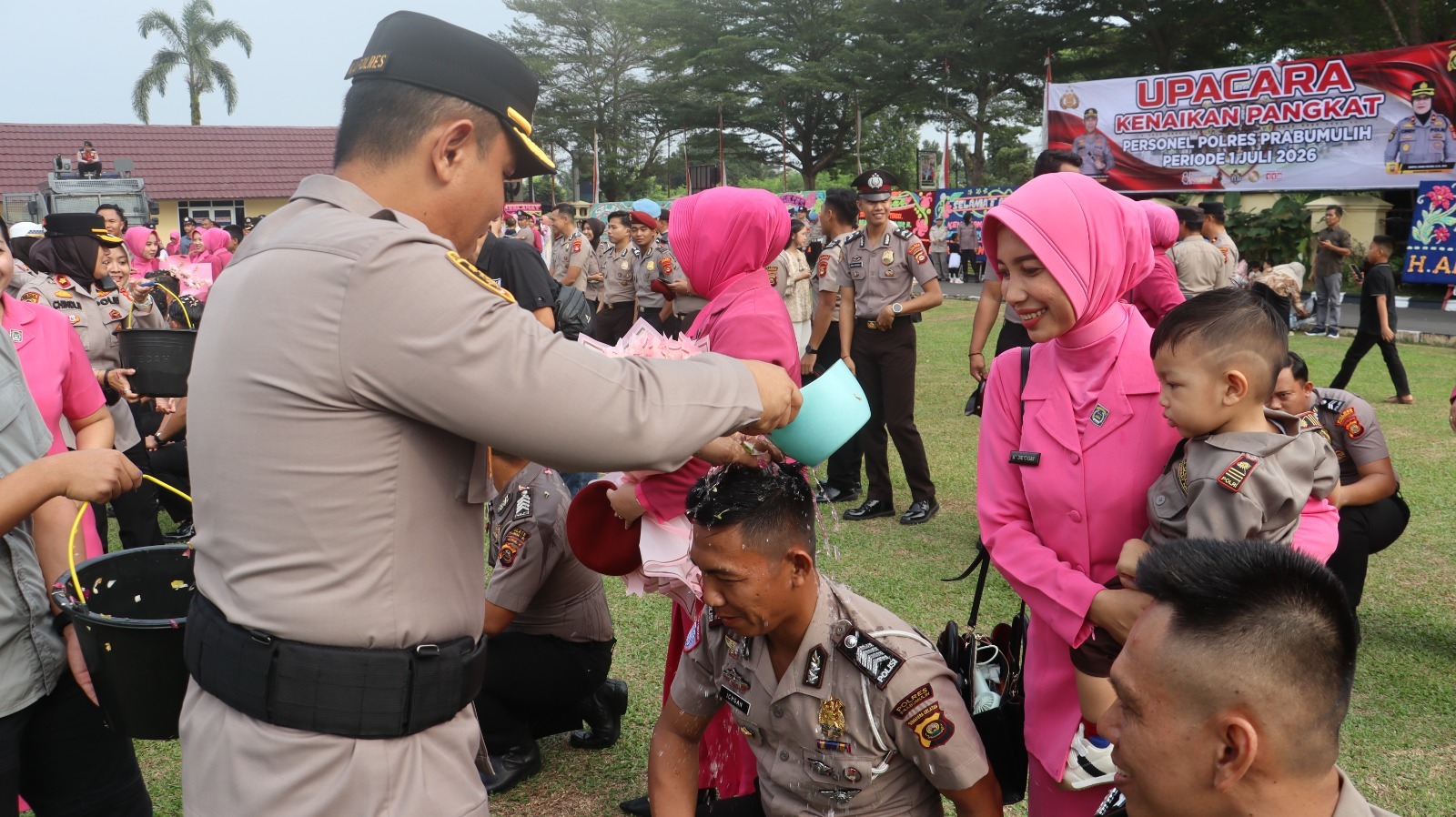 68 Personel Polres Prabumulih Terima Kenaikan Pangkat