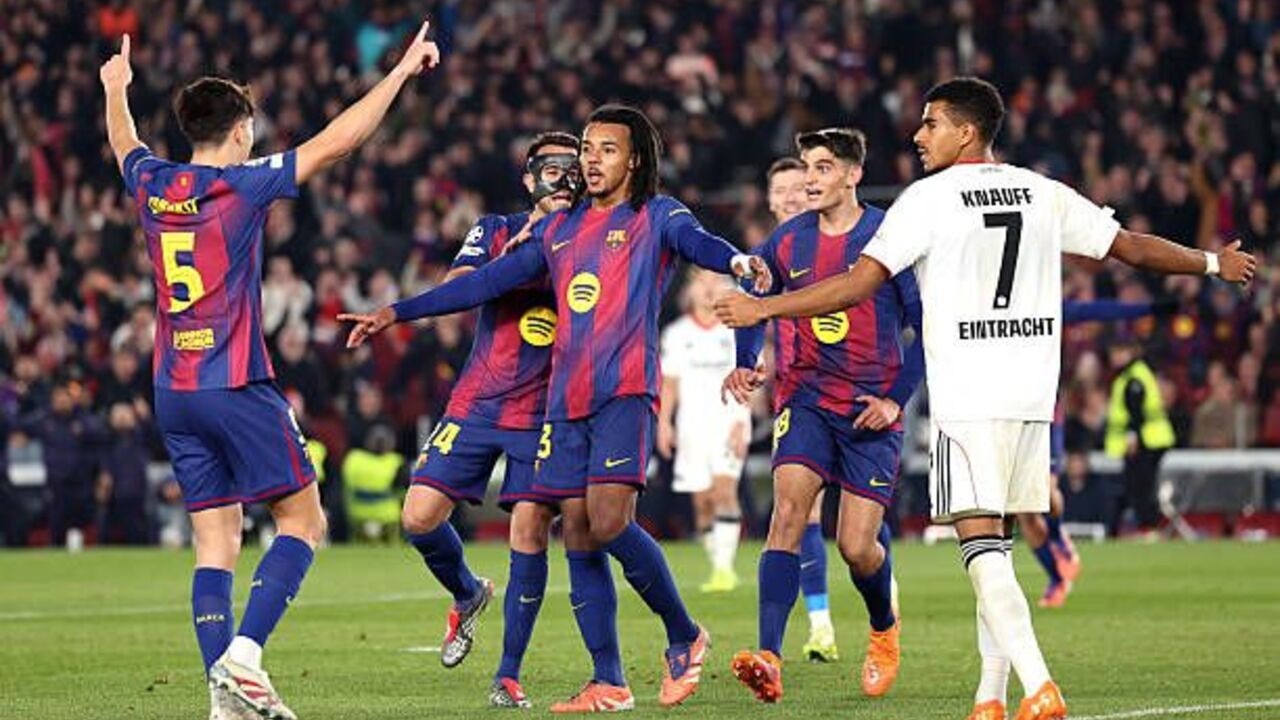 Hasil Liga Champions Eropa: Barcelona Taklukkan Frankfurt 2-1, Naik Peringkat di Klasemen.