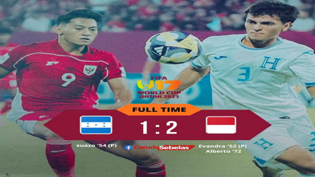 Hasil Piala Dunia U-17: Garuda Muda Menang 2-1 atas Honduras, Tapi Gagal Lolos