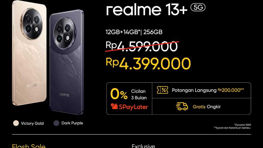 Spesifikasi Unggulan dan Harga Terjangkau: Kenali Realme 13+ 5G