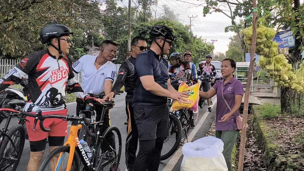 Dekati Masyarakat dan Serap Informasi, Polres Prabumulih gelar Gowes Kamtibmas