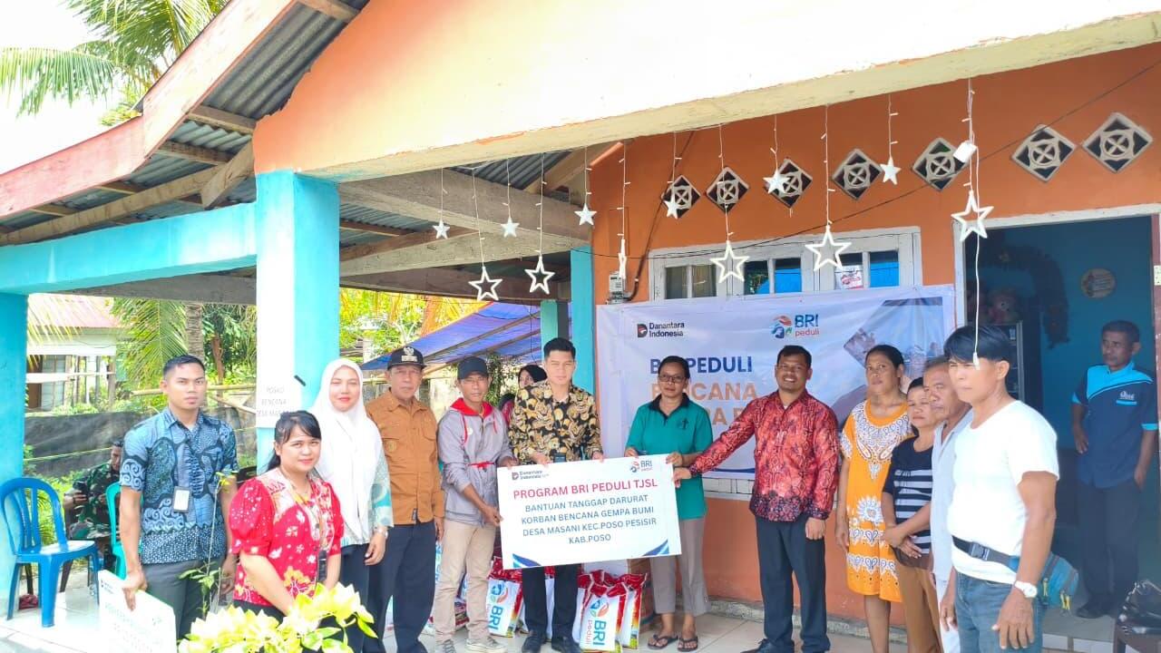 Tanggap Bencana Gempa Poso, BRI Peduli Salurkan Bantuan Bagi Korban Terdampak