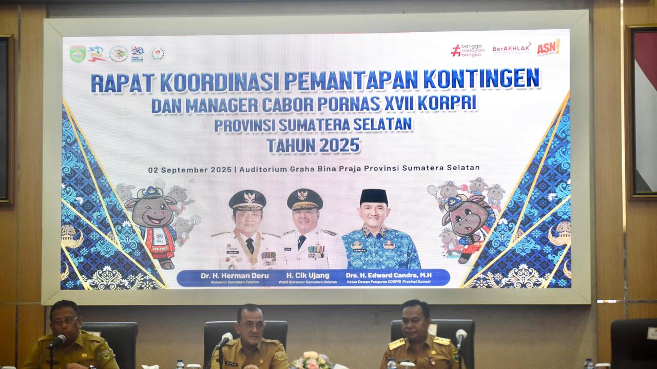 Sumsel Tuan Rumah Pornas Korpri XVII 2025, Sekda Edward Candra Targetkan Sukses Ganda