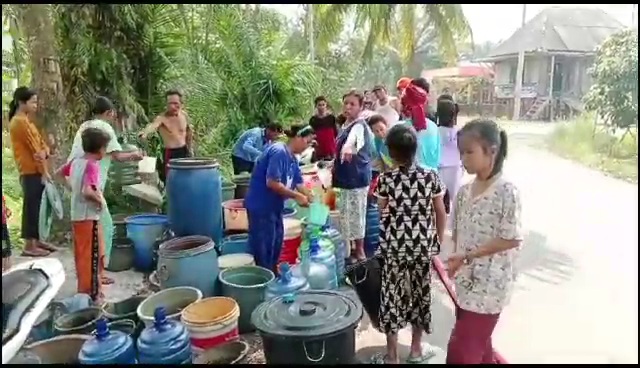 Desa Mayapati Kesulitan Air Bersih, Ini Yang Dilakukan PMI Ogan Ilir