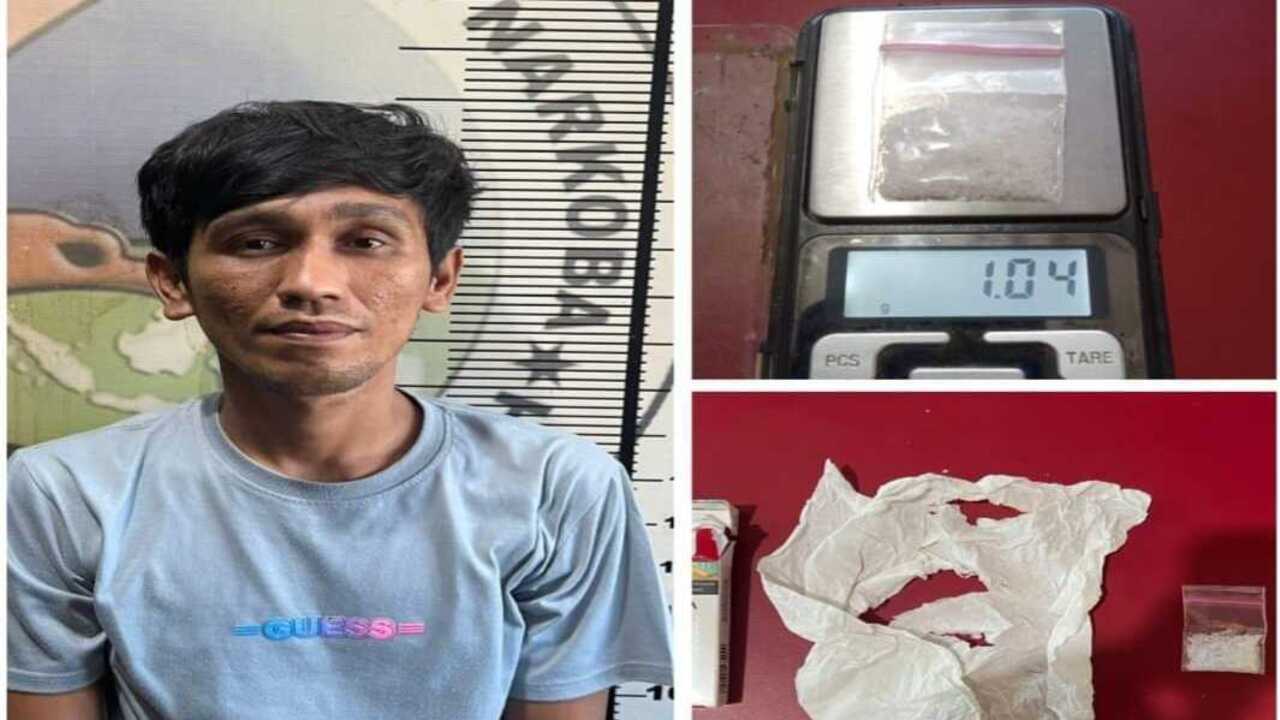Kedapatan Simpan 1,04 Gram Sabu, Seorang Pria Asal 15 Ulu Palembang Ditangkap di Jalan Bukit Lebar Prabumulih