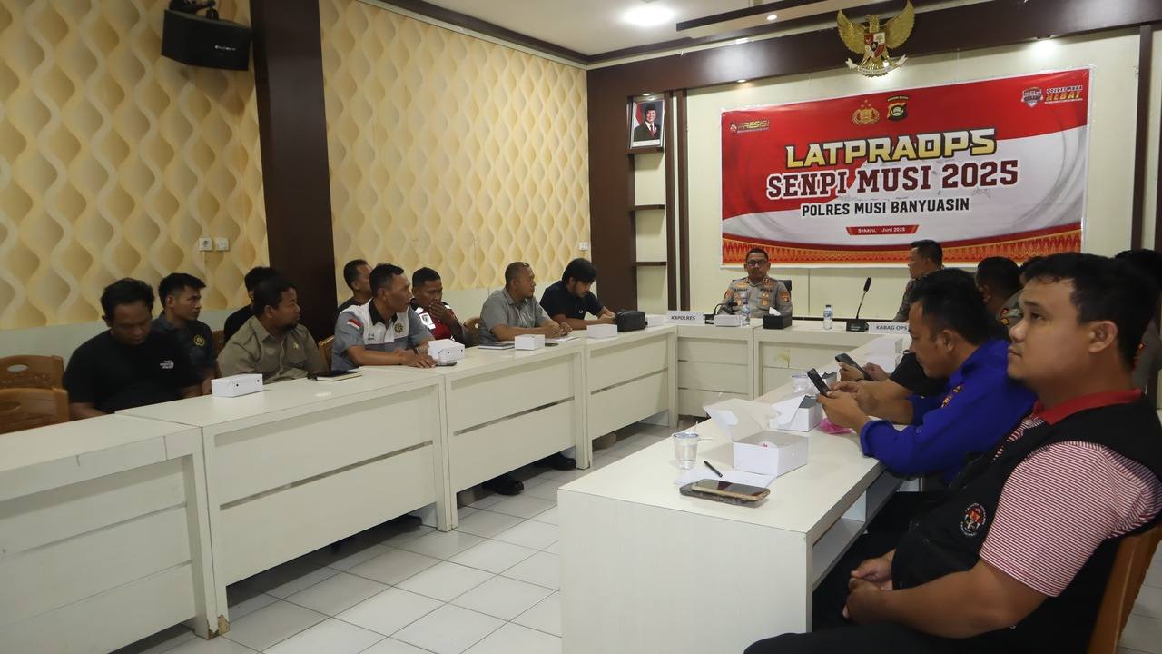 Persiapan Operasi Senpi, Ini yang dilakukan Polres Muba