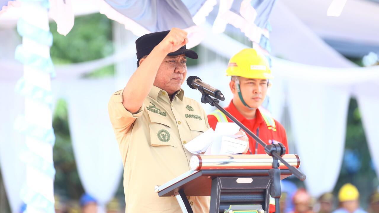 Gubernur Sumsel Herman Deru Pimpin Apel Bulan K3 Nasional 2026 di OKI, Tegaskan Penguatan Ekosistem K3