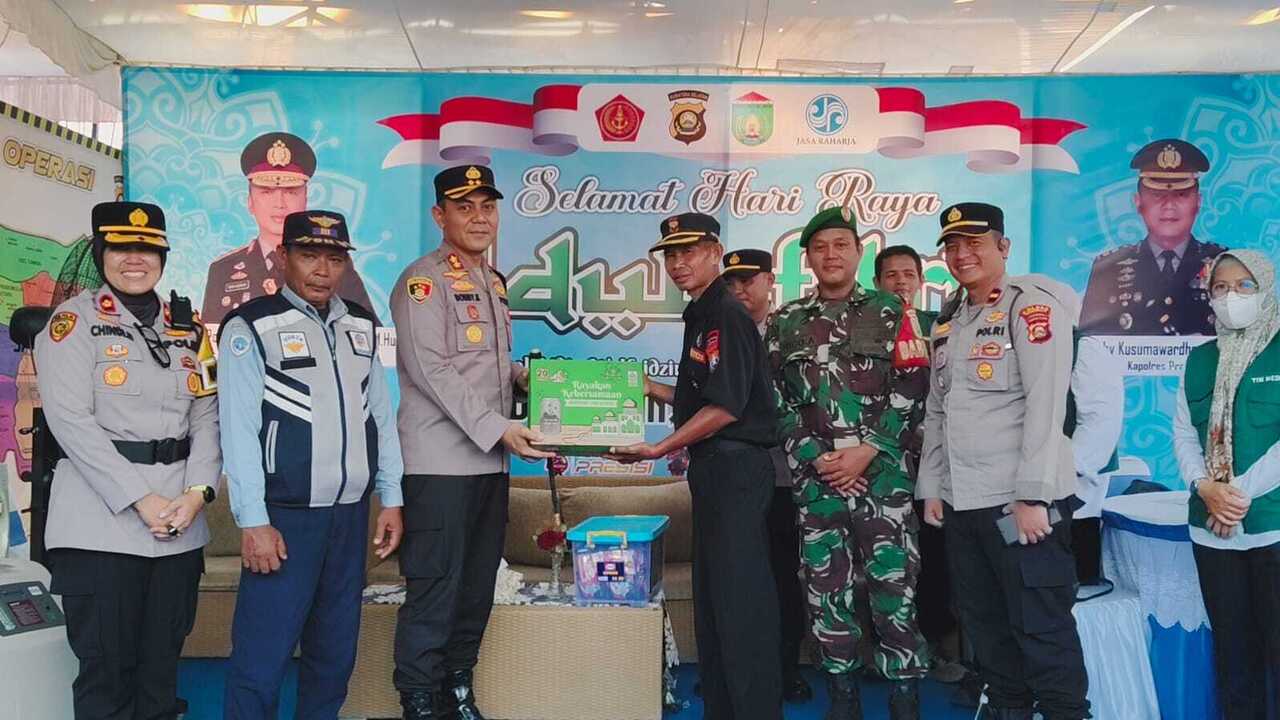Kapolres Prabumulih Cek Pos Pengamanan dan Pos Pelayanan Jelang Idul Fitri 1447 H