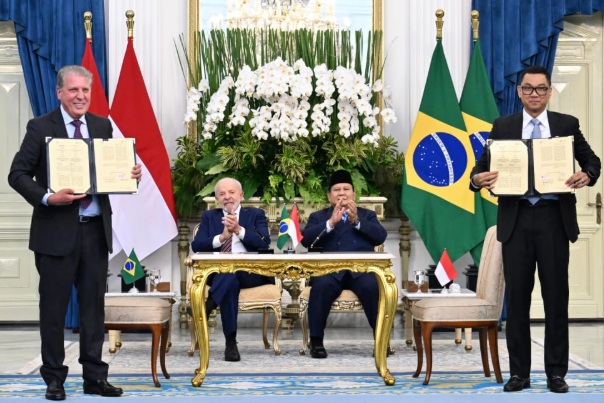 PLN dan J&F S.A Brasil Teken MoU di Depan Dua Presiden, Sepakat Kembangkan PLTA di Indonesia