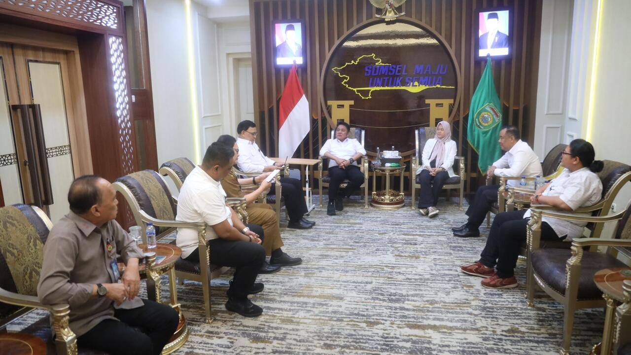 Terima Staf Presiden, Gubernur Herman Deru Tegaskan Sumsel Siap Dukung Ketahanan Pangan Nasional