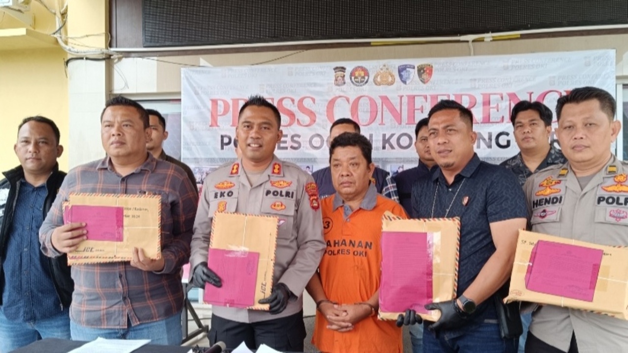 Unit Tipikor Satreskrim Polres OKI Amankan dan Ungkap Kasus Mantan Kades Lirik