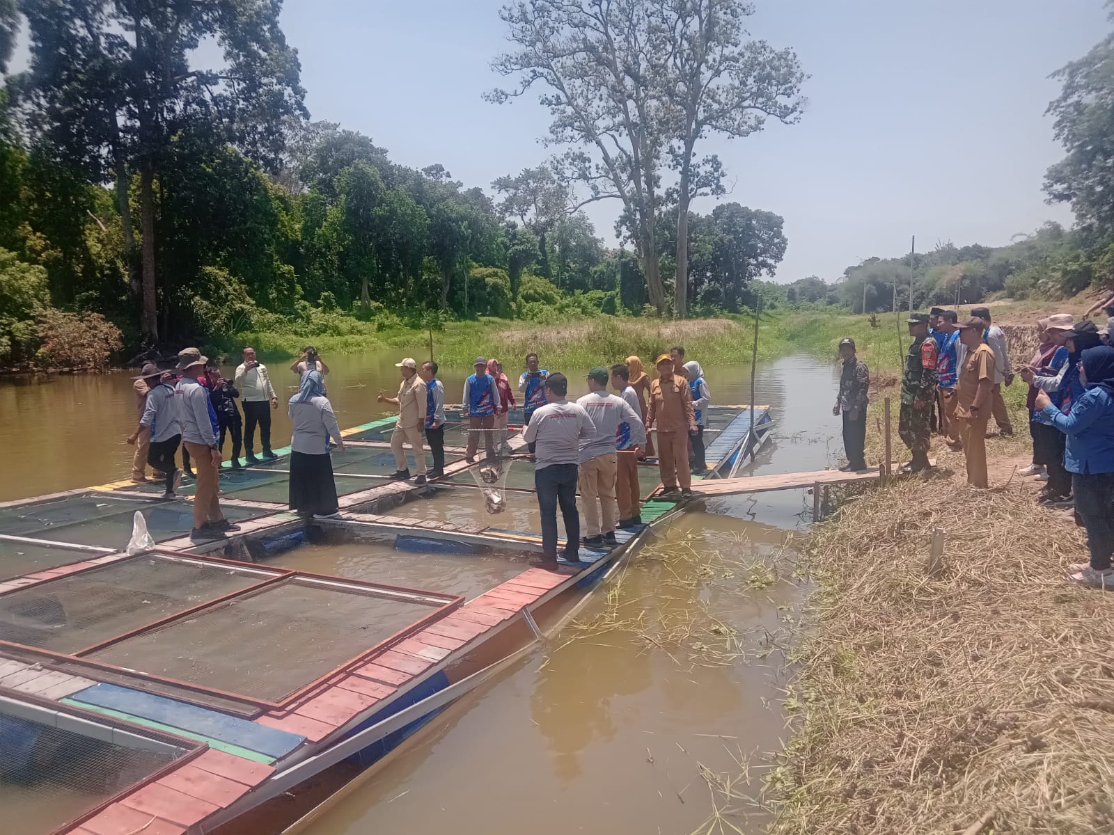 Desa Karang Dapo OKU Panen Patin Hasil Budi Daya Masyarakat