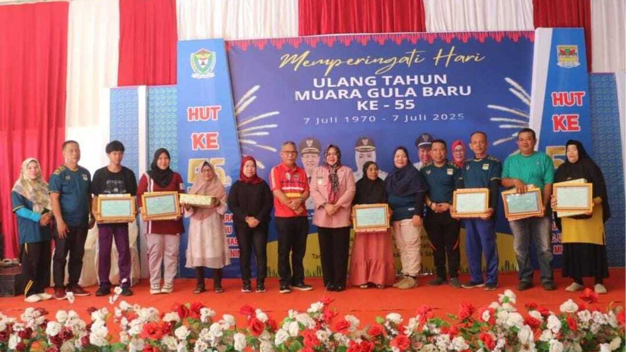 Tradisi Tukar Rantang Meriahkan HUT Desa Muara Gula Baru Ke-55
