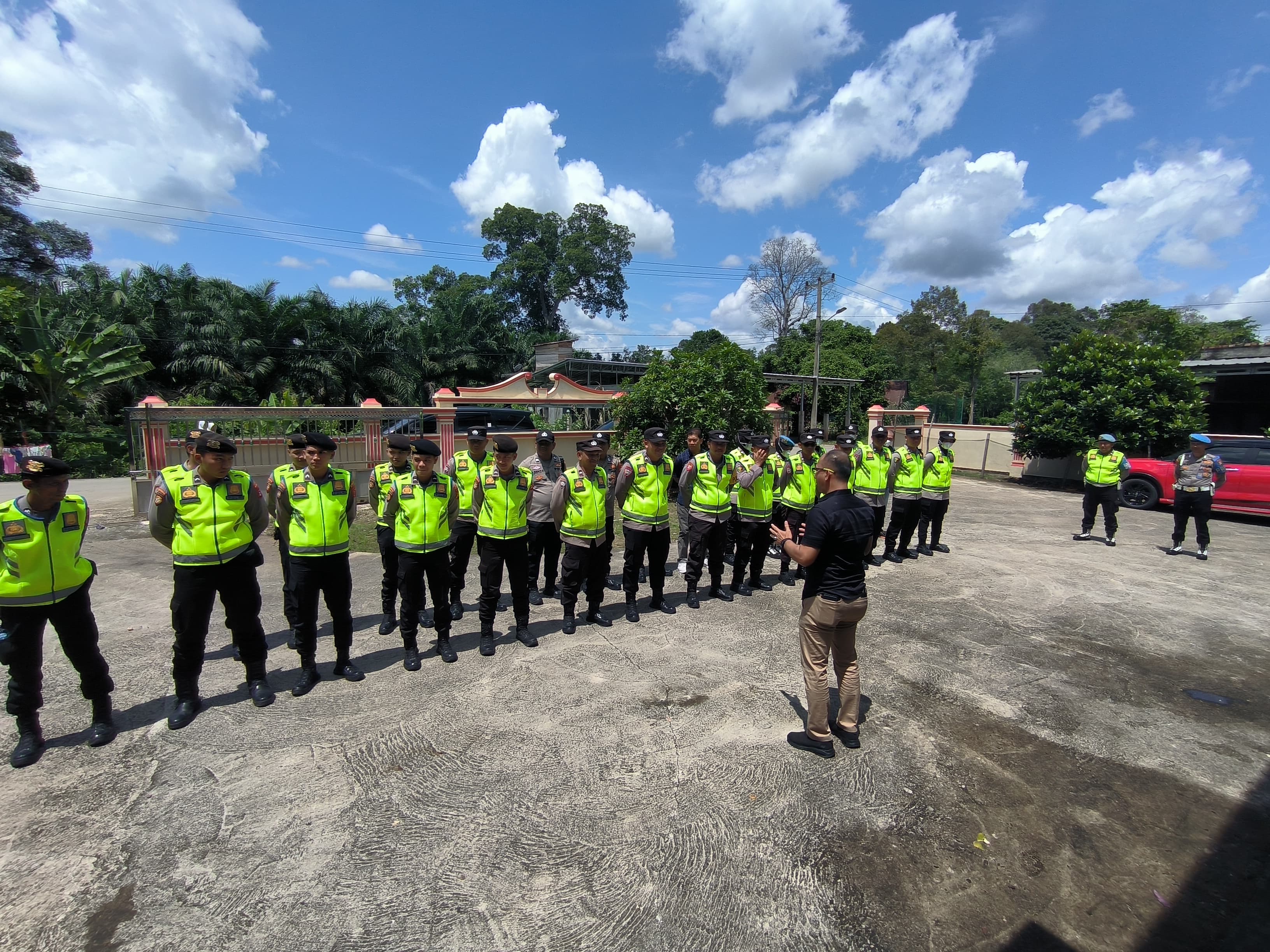 Hari Pertama Kampanye, Polres Muba Turunkan Ratusan Personil, Ini Tujuannya