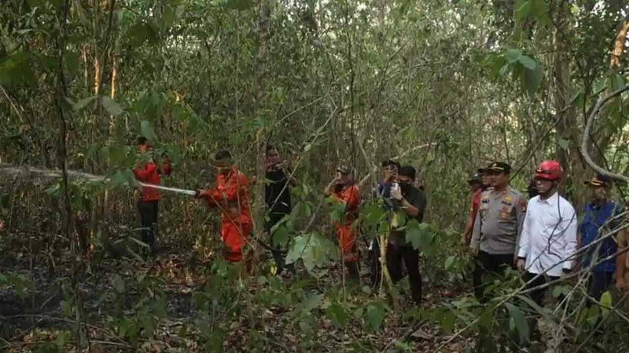 Bupati OKU Berjibaku Padamkan Karhutla di Wilayahnya