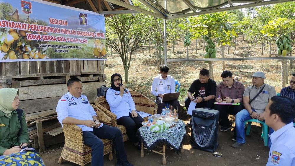 Kemenkumham Sumsel Lakukan Pembinaan Kepada Masyarakat Perlidungan Indikasi Geografis Kota Pagar Alam