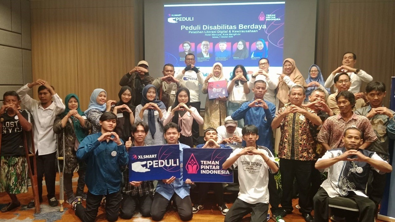XLSMART Peduli Disabilitas Berdaya Gelar Pelatihan Literasi Digital dan Kewirausahaan di Bengkulu