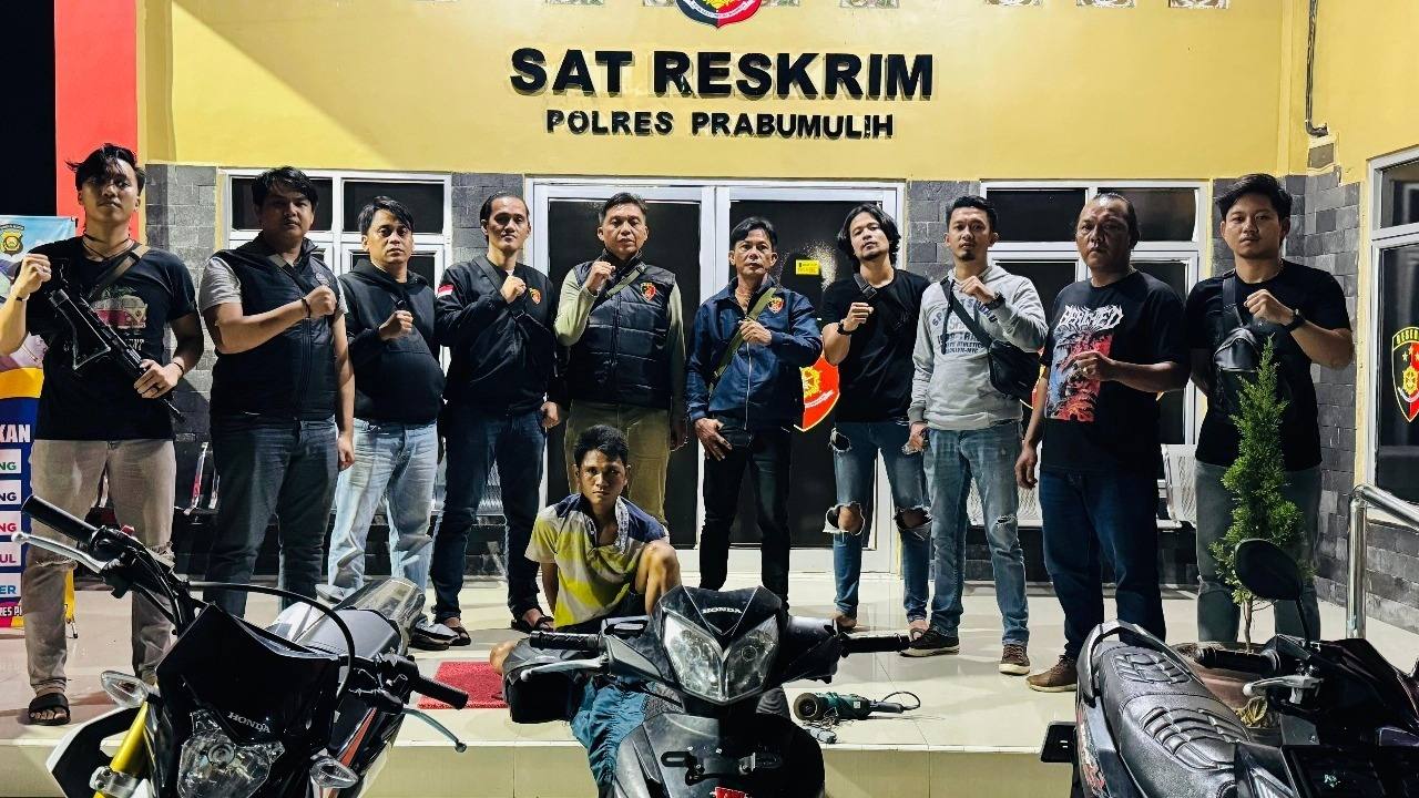 Spesialis Curanmor Asal PALI Akhirnya Ditangkap TEKAB Polres Prabumulih Setelah Tiga Bulan Buron