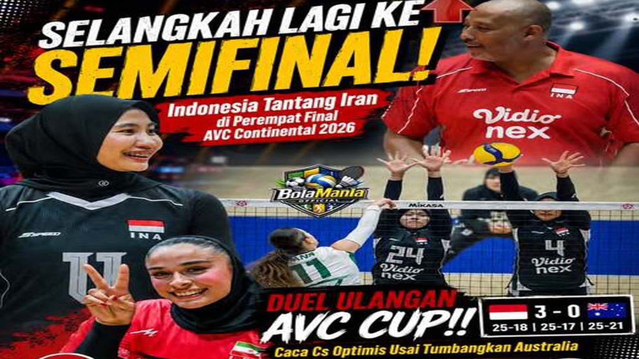 AVC Women’s Continental Championship: Indonesia Hadapi Iran di Perempat Final. 