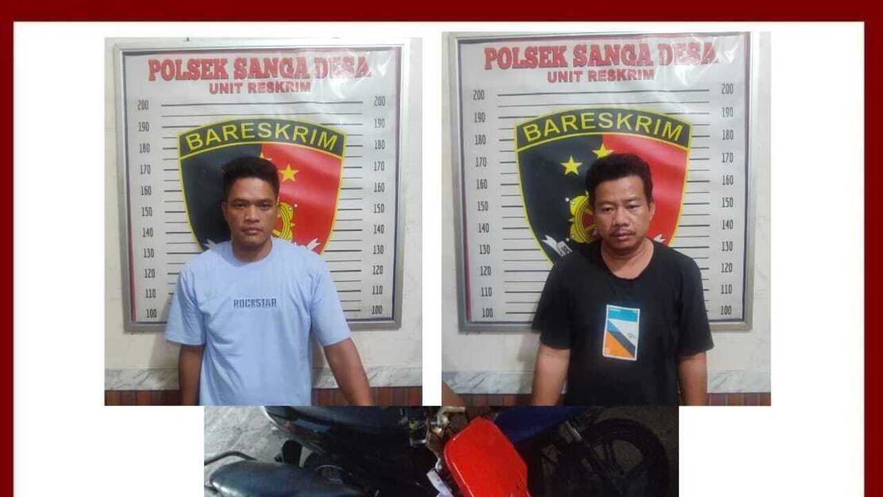 Dua Pelaku Curanmor Diamankan Polsek Sanga Desa