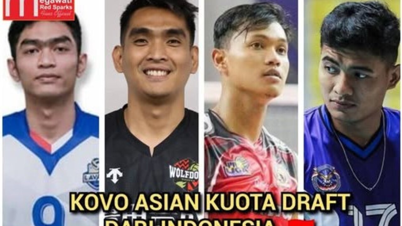 Rivan Nurmulki dan 7 Pemain Indonesia Mendaftar Asia Quota Draft KOVO 2025.