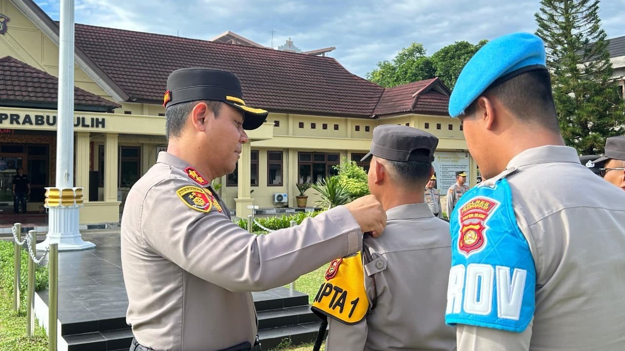 Polres Prabumulih Kukuhkan PAMAPTA sebagai Garda Terdepan Pelayanan Publik Polri Presisi