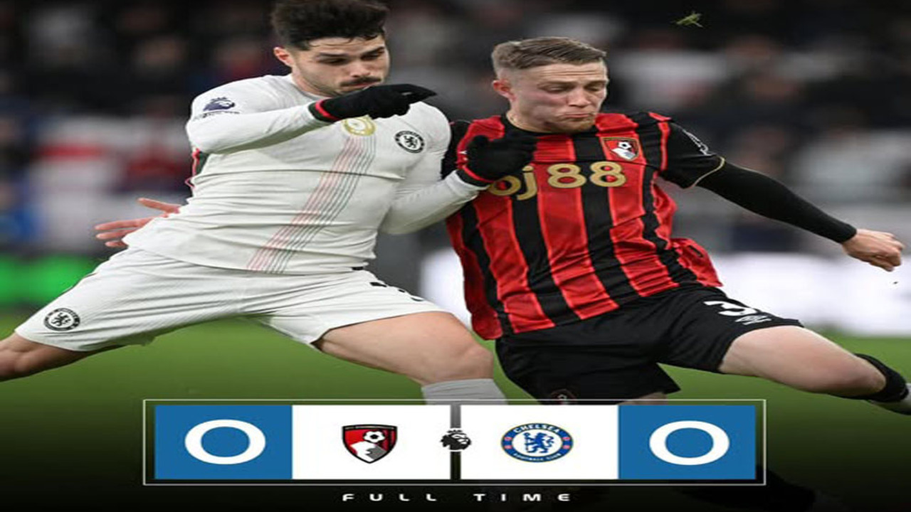 Hasil Liga Premier Inggris: Chelsea Tertahan 0-0 di Markas Bournemouth.