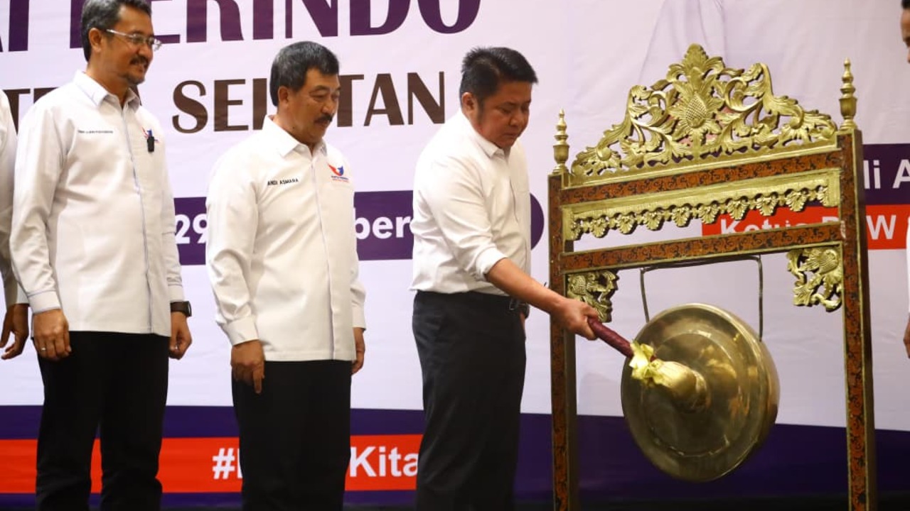 Gubernur Herman Deru Hadiri Rakerwil Perindo Sumsel, Tekankan Konsolidasi dan Literasi Politik.