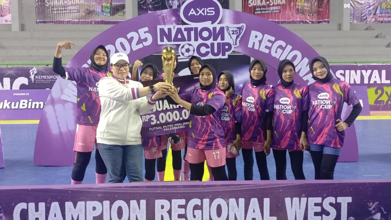 Tim Futsal Putri SMA Muhammadiyah 1 Palembang, Harapan XLSMART “Sumatera Juara” di AXIS Nation Cup 2025