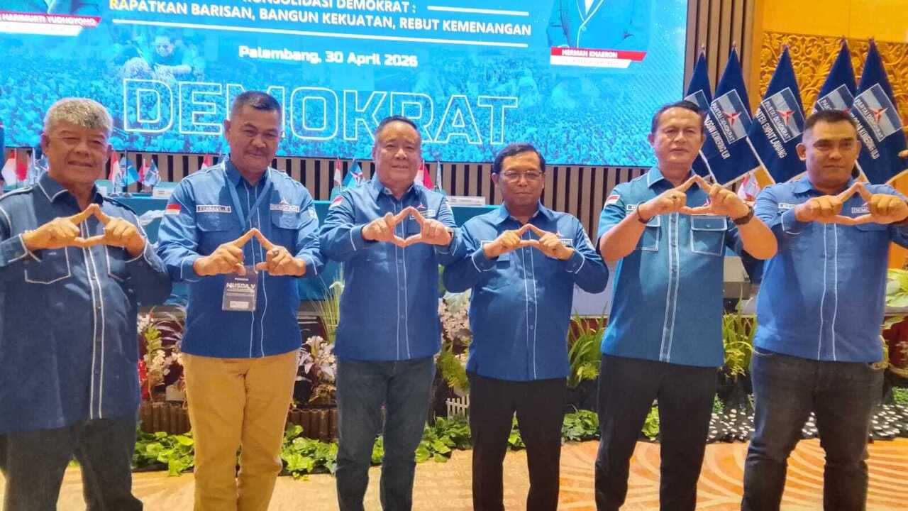 Instruksi AHY di Musda V Sumsel: Rapatkan Barisan, Rebut Kembali Hati Rakyat!