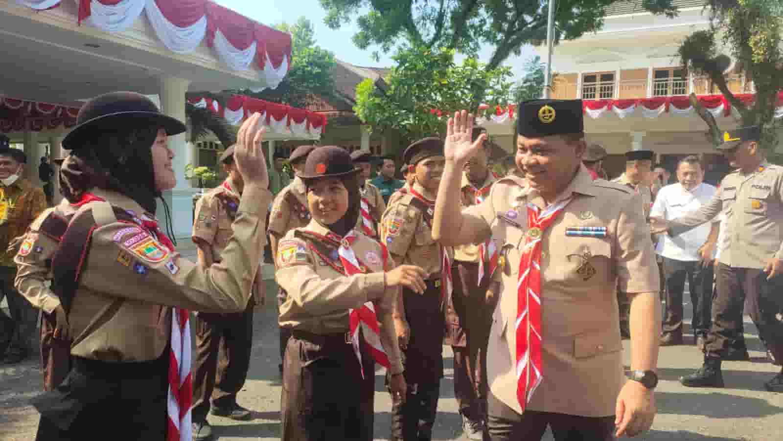 Kontingen Jamnas Pramuka Diminta Jaga Nama Baik Muara Enim