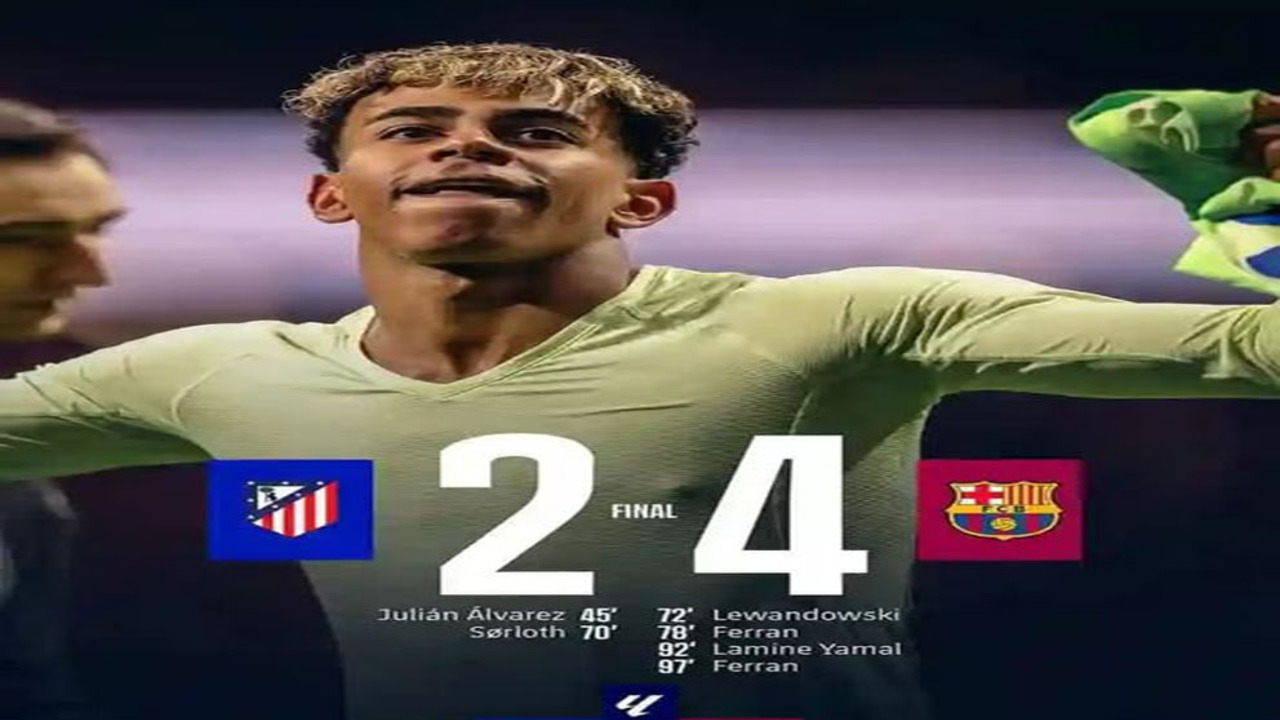 Barcelona Bangkit dari Ketertinggalan 0-2, Hajar Atletico 4-2! 