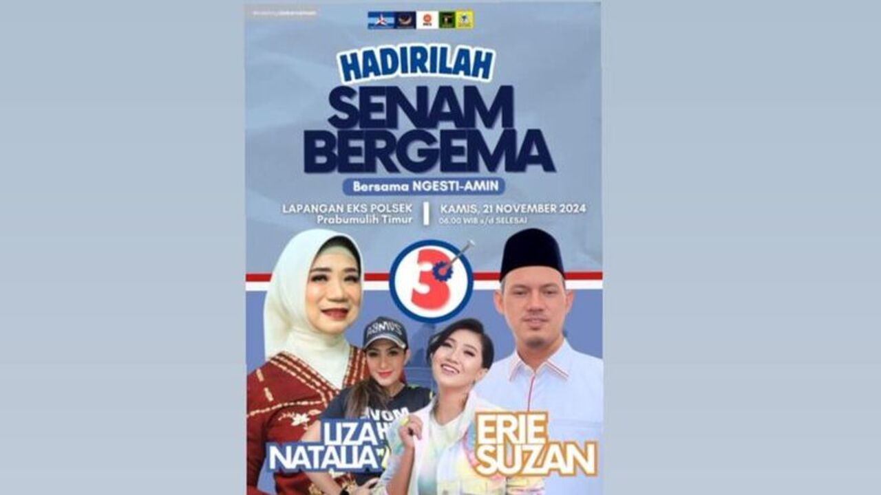 Hadirkan Artis Ibu Kota, Kampanye Akbar Ngesti Ridho dan H Mat Amin Digelar 21 November 2024