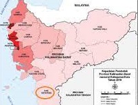 4 Kecamatan Paling Sepi Penduduk di Kabupaten Ketapang Calon Ibukota Provinsi Baru Pemekaran Provinsi Kalbar