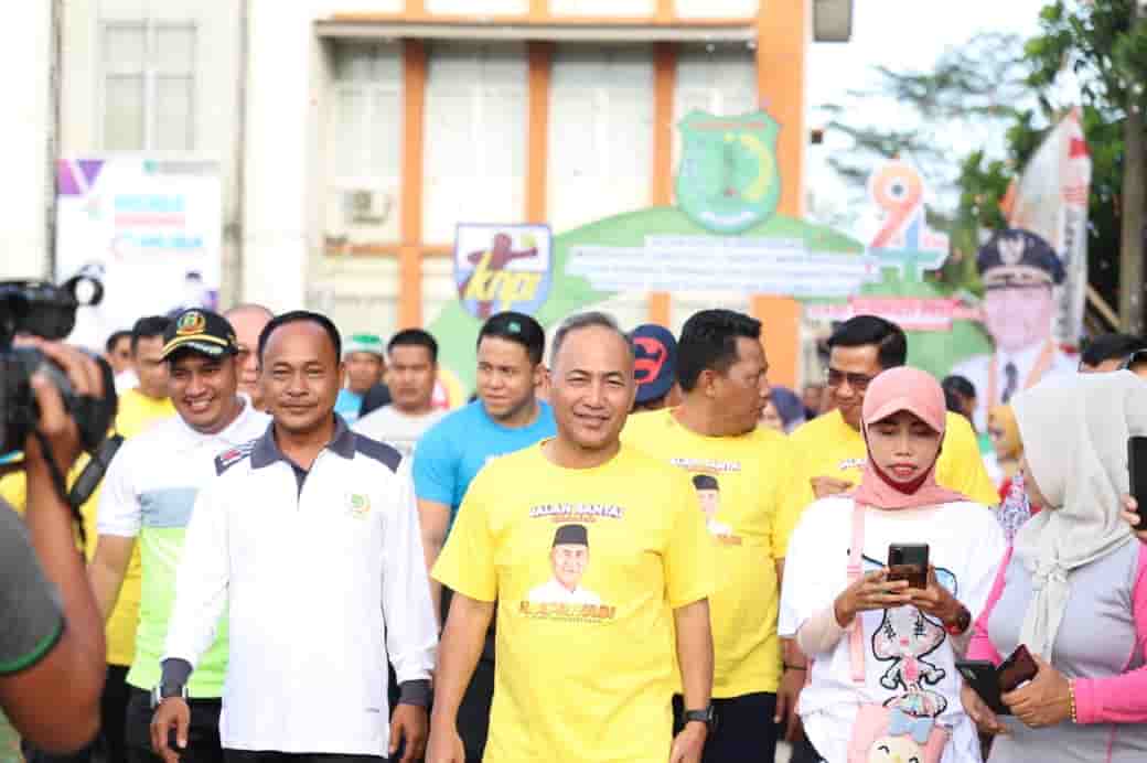 Ratusan Pemuda BayLen Jalan Santai Bareng Pj Bupati Muba