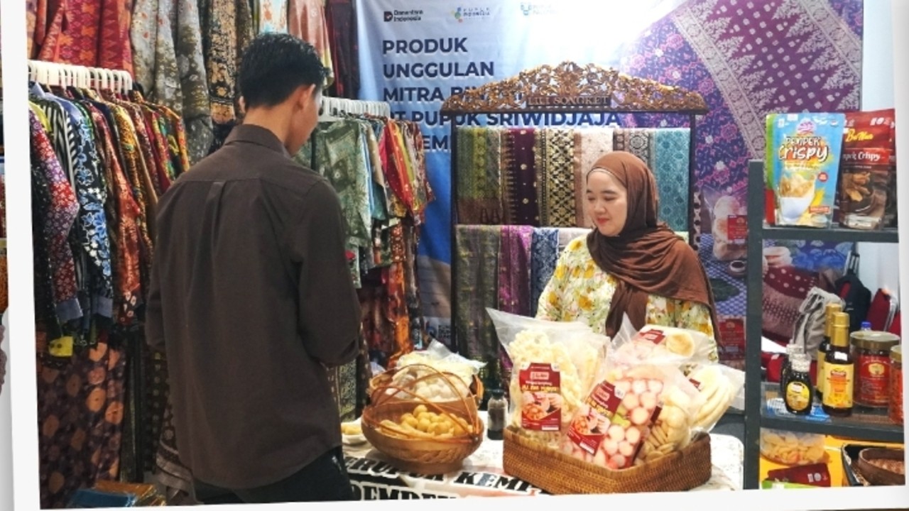 Pusri Dukung Ekonomi UMKM Melalu Partisipasi pada Kadin Sumsel Expo