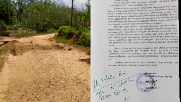 Dapat Disposisi Gubernur, Jalan Menuju Desa Ini Tak Kunjung Diperbaiki 