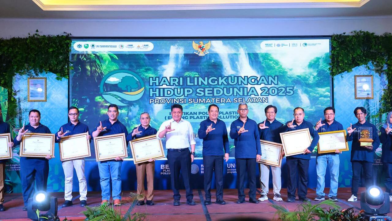 HLHS Sumsel 2025: Herman Deru Tekankan Pentingnya Ubah Perilaku dan Batasi Plastik Sekali Pakai